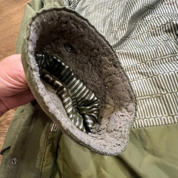 Columbia Penns Creek Women's Thermal Coil Hooded Insulated Jacket Olive Sz Small - Picture 7 of 16